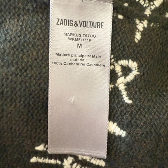 OVERSIZED ZADIG & VOLTAIRE CASHMERE SWEATER SIZE M NEW - Picture 11 of 11